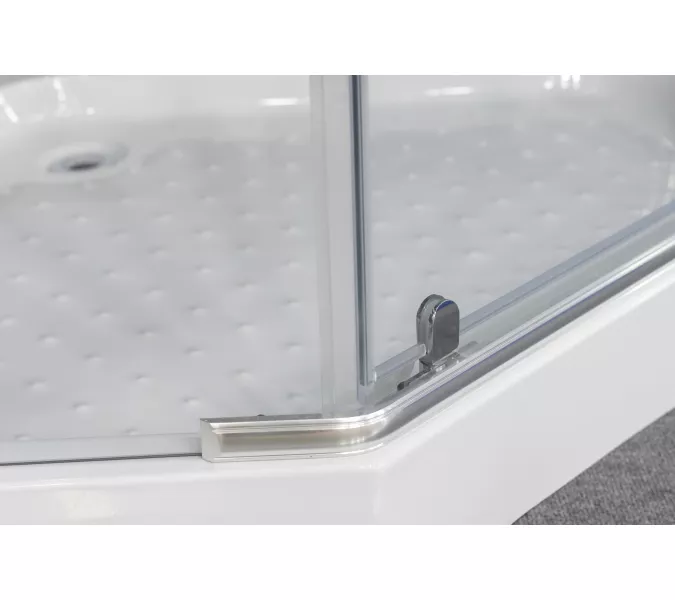 Душевое  ограждение  NG-6605-08  трапеция, дверь распашная, без поддона 90*90, изображение 4