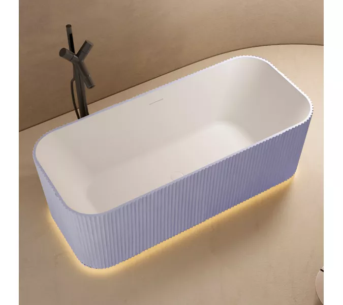 Ванна из искусственного камня ABBER Stein AS9663Violett фиолетовая 170*75, изображение 3