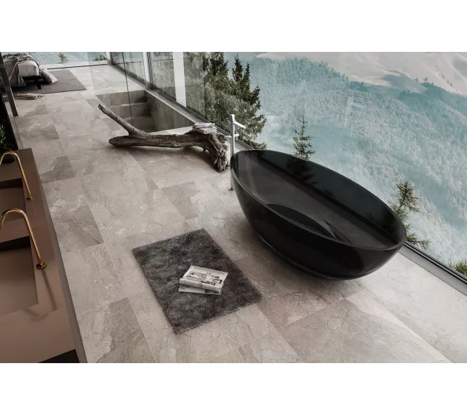 Ванна из полиэфирной смолы  ABBER Kristall AT9702Onyx 180*85 прозрачная, Выбрать цвет: Черный, изображение 3