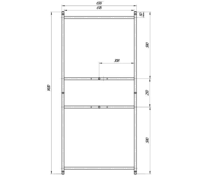 Рама сварная ПУ 150*70, изображение 2
