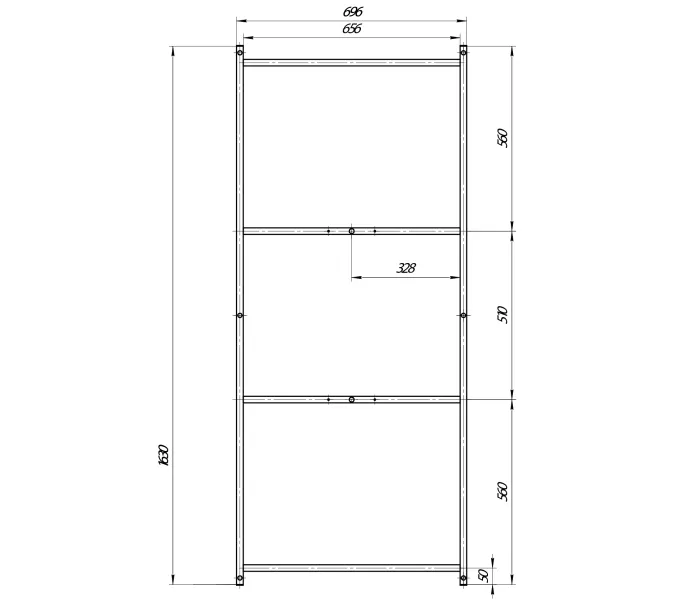 Рама сварная ПУ 170*75, изображение 2