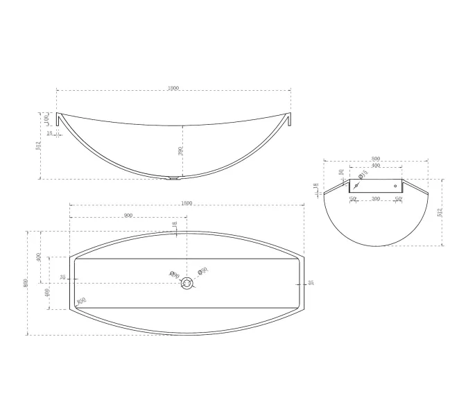 Ванна из полиэфирной смолы ABBER Kristall AT9704Rubin подвесная красная 180*80 прозрачная, Выбрать цвет: Красный, изображение 6