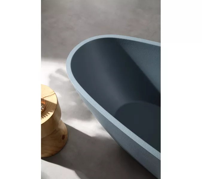 Ванна из искусственного камня ABBER Dortmund 170х75 серая матовая, Выбрать цвет: Серый, изображение 10