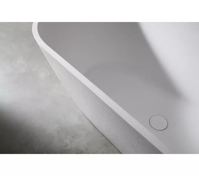 Ванна из искусственного камня ABBER Frankfurt 170х75 белая матовая, Выбрать цвет: Белый матовый, изображение 9