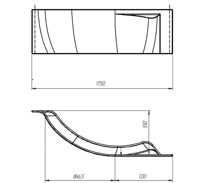 Панель "ERGONOMIKA" 158-175*110 R, изображение 2