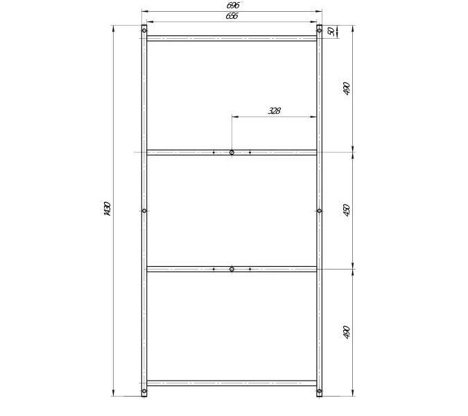 Рама сварная ПУ 150*75, изображение 2