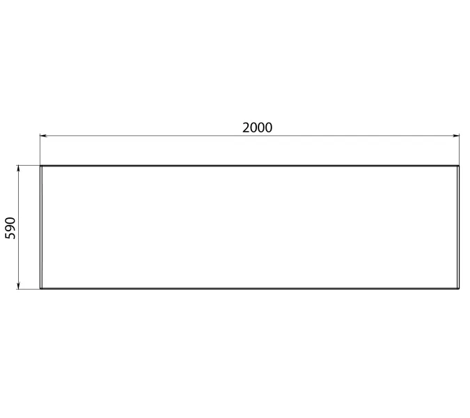 Панель лицевая FLAT MG 200*100, изображение 2