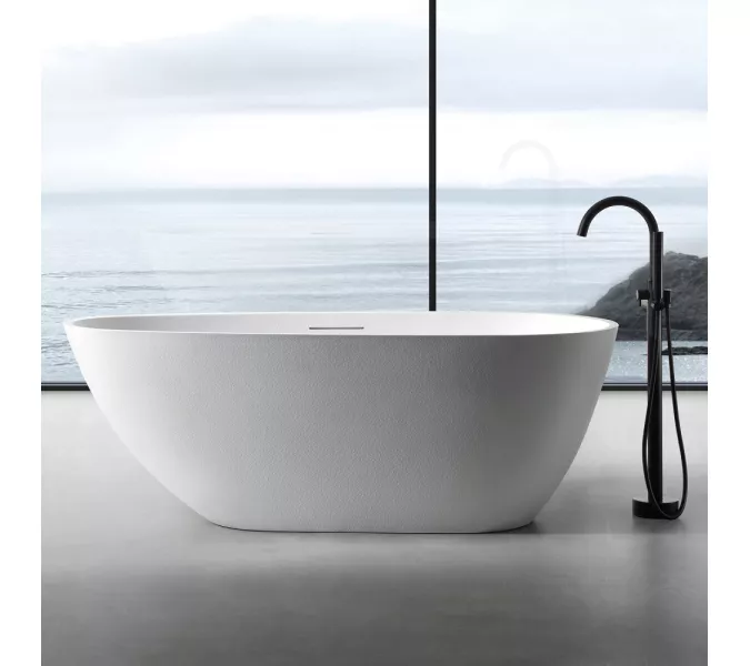 Ванна из искусственного камня ABBER Dortmund 170х75 белая матовая, Выбрать цвет: Белый, изображение 7