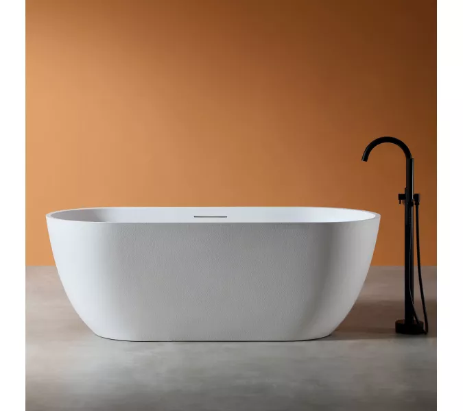 Ванна из искусственного камня ABBER Frankfurt 170х75 белая матовая, Выбрать цвет: Белый матовый, изображение 7