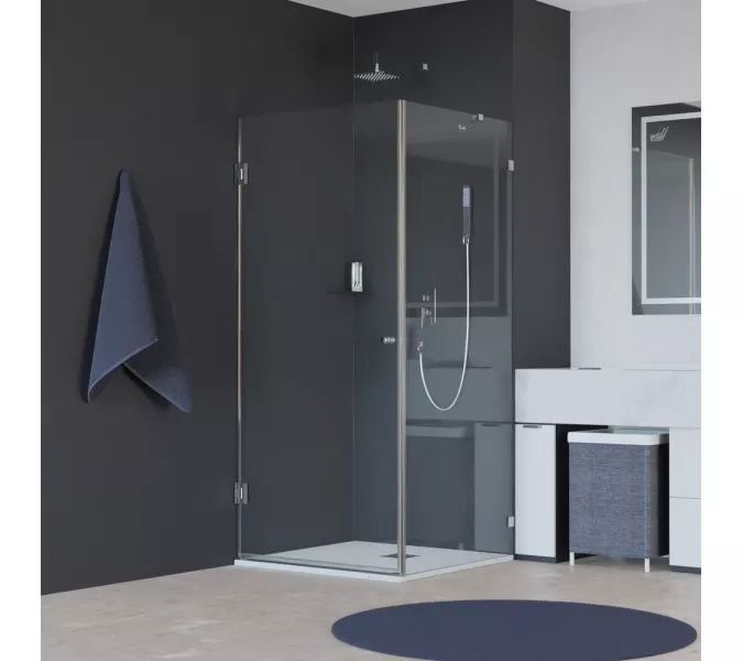 Душевой уголок RGW HO-034, Цвет стекла: прозрачное, Цвет профиля (вариация): Хром, Выбрать размер: 800x800