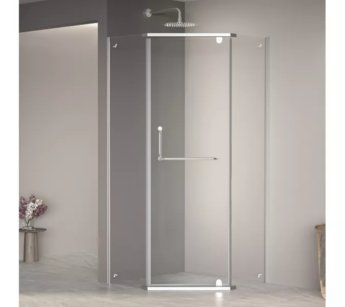 Душевой уголок RGW PA-081, Цвет стекла: прозрачное, Цвет профиля (вариация): Хром, Выбрать размер: 120х120