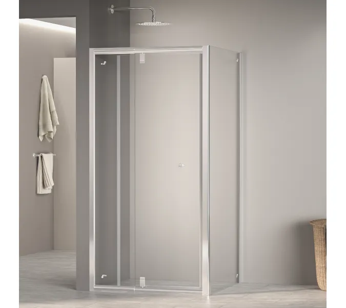 Душевой уголок RGW PA-32 (PA-02 + Z-050-1), Цвет стекла: прозрачное, Цвет профиля (вариация): Хром, Выбрать размер: 900x900, изображение 6