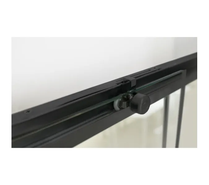 Душевой уголок RGW LE-41-1B (LE-12B + Z-060-2B), Цвет стекла: прозрачное, Цвет профиля (вариация): Черный, Выбрать размер: 2000x800, изображение 2