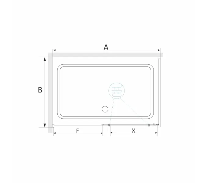 Душевой уголок RGW SV-42-1 (SV-12 + Z-060-2), Цвет стекла: прозрачное, Цвет профиля (вариация): Хром, Выбрать размер: 1100x1000, изображение 9
