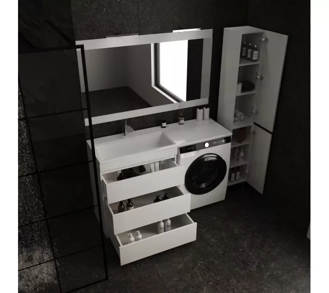 Зеркало "Даллас 150", Люкс белое, Выбрать размер: 150, изображение 2