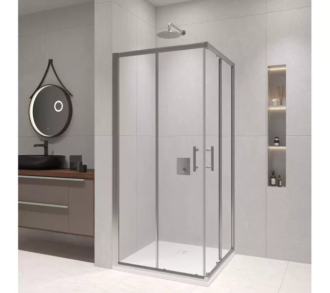Душевой уголок RGW PA-31, Цвет стекла: прозрачное, Цвет профиля: Хром, Выбрать размер: 90х90