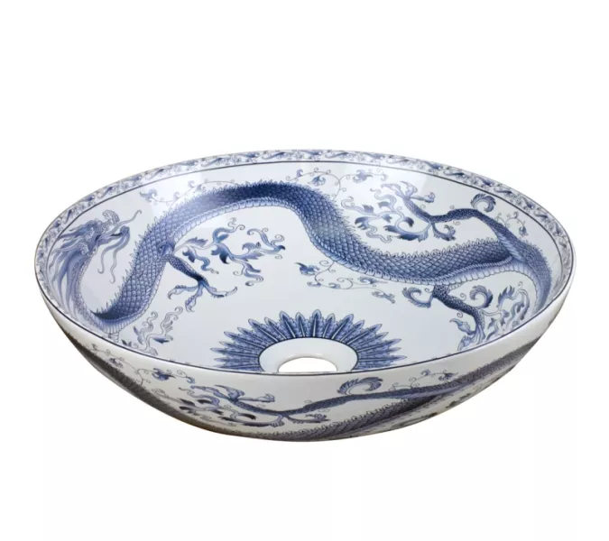 Раковина-чаша Bronze de Lux Dynasty 405x405x125, изображение 2