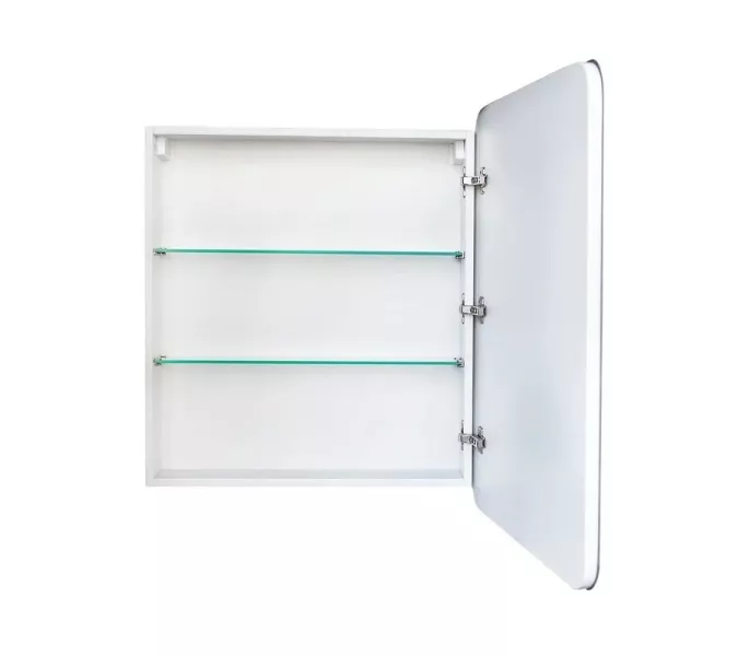 Зеркало-шкаф "Каре 55*80 левое" с подсветкой, сенсор на зеркале, Выбрать размер: 55*80, изображение 4