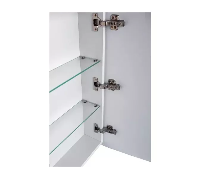 Зеркало-шкаф "Каре 55*80 левое" с подсветкой, сенсор на зеркале, Выбрать размер: 55*80, изображение 3