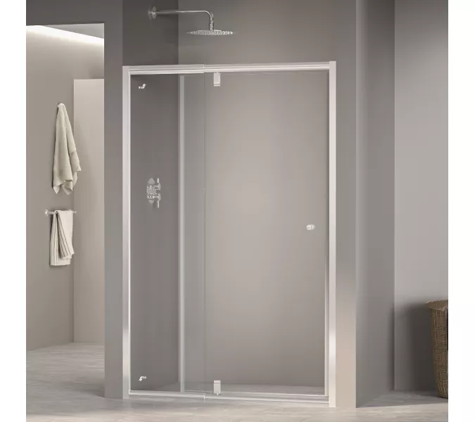 Душевая дверь RGW PA-02 NEW, Цвет стекла: прозрачное, Цвет профиля (вариация): Хром, Выбрать размер: 90