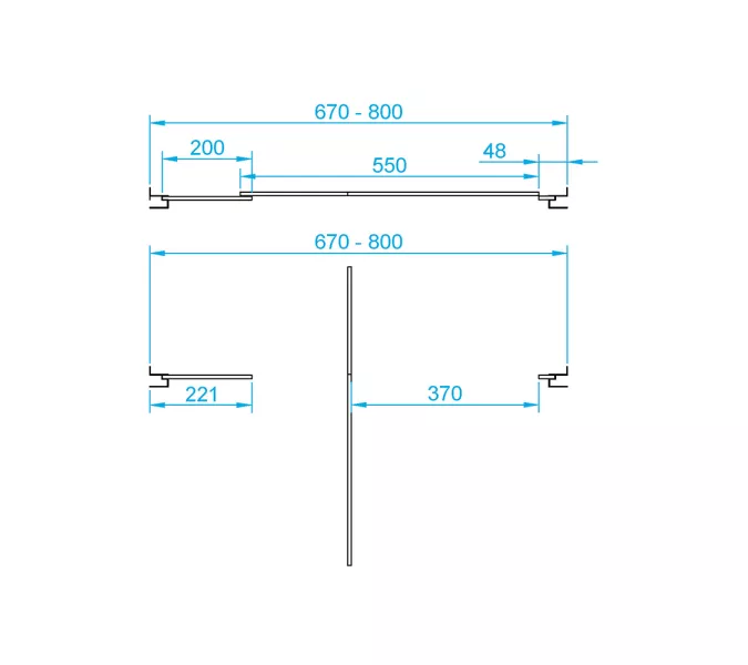 Душевая дверь RGW PA-02 NEW, Цвет стекла: прозрачное, Цвет профиля (вариация): Хром, Выбрать размер: 90, изображение 3