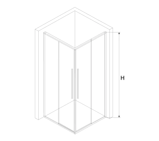 Душевой уголок RGW SV-31B, Цвет стекла: прозрачное, Цвет профиля (вариация): Черный, Выбрать размер: 1000x1000, изображение 3