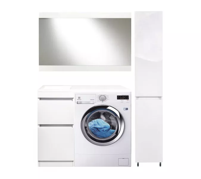 Тумба напольная Style Line Даллас  Люкс белая, PLUS, ЭМАЛЬ, Выбрать размер: 100, изображение 4