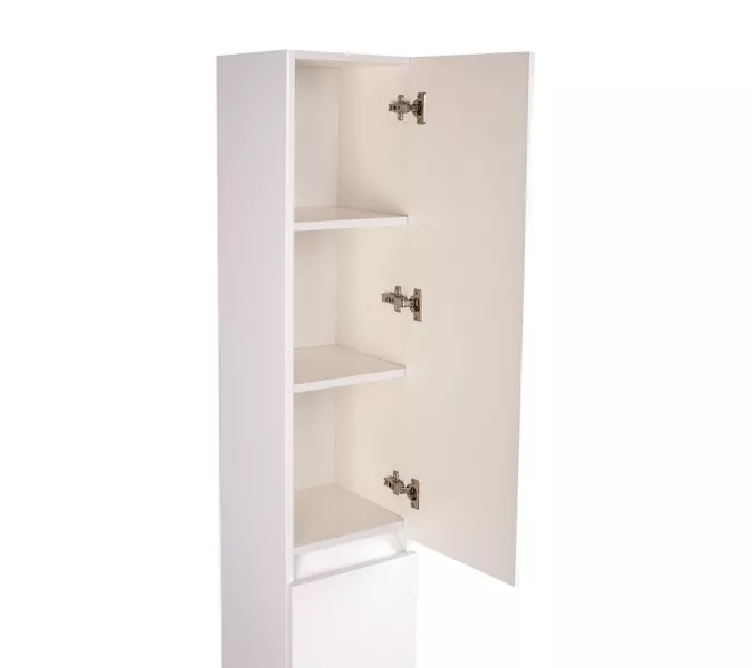 Пенал напольный универсальный "Даллас 30" б/корзины, Люкс белая, PLUS, изображение 2