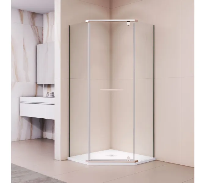Душевой уголок RGW PA-82, Цвет стекла: прозрачное, Цвет профиля (вариация): Хром, Выбрать размер: 800*800