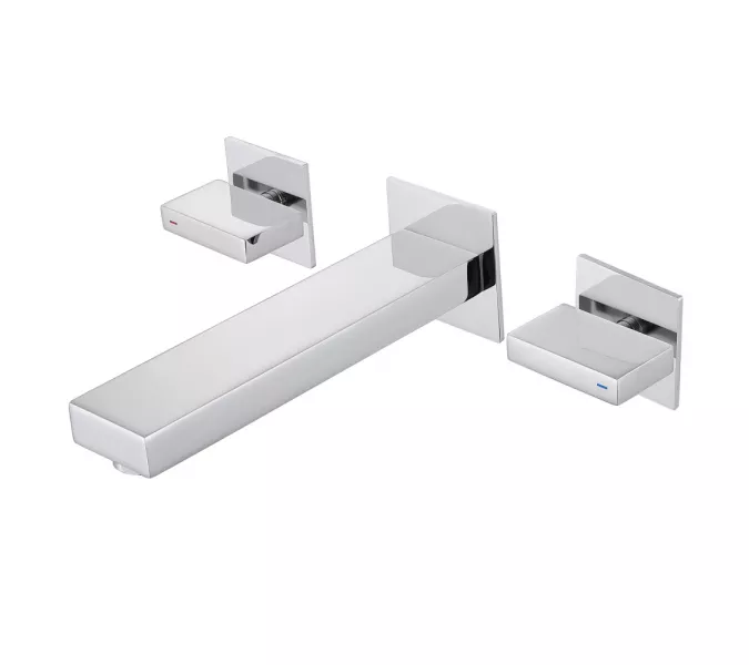 Смеситель ABBER Daheim AF82122 для раковины скрытого монтажа, хром, Выбрать цвет: Хром