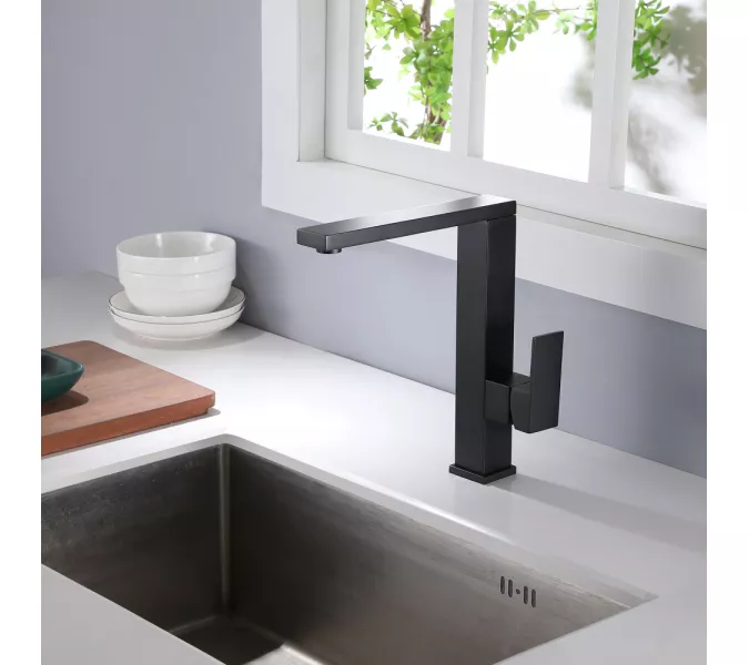 Смеситель ABBER Daheim AF8214B для кухни, черный матовый, Выбрать цвет: Черный, изображение 2