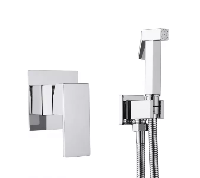 Смеситель ABBER Daheim AF8225 с гигиеническим душем, хром, Выбрать цвет: Хром