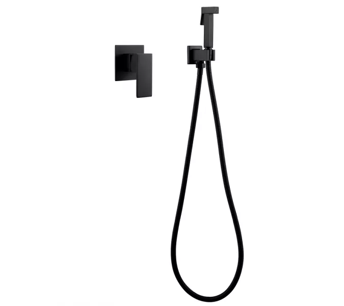 Смеситель ABBER Daheim AF8225B с гигиеническим душем, черный матовый, Выбрать цвет: Черный матовый, изображение 2