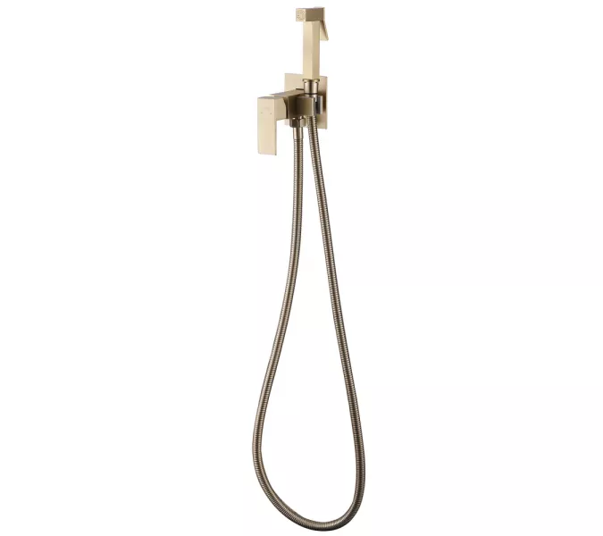 Смеситель ABBER Daheim AF8226G с гигиеническим душем, золото матовое, Выбрать цвет: Золото матовое, изображение 2