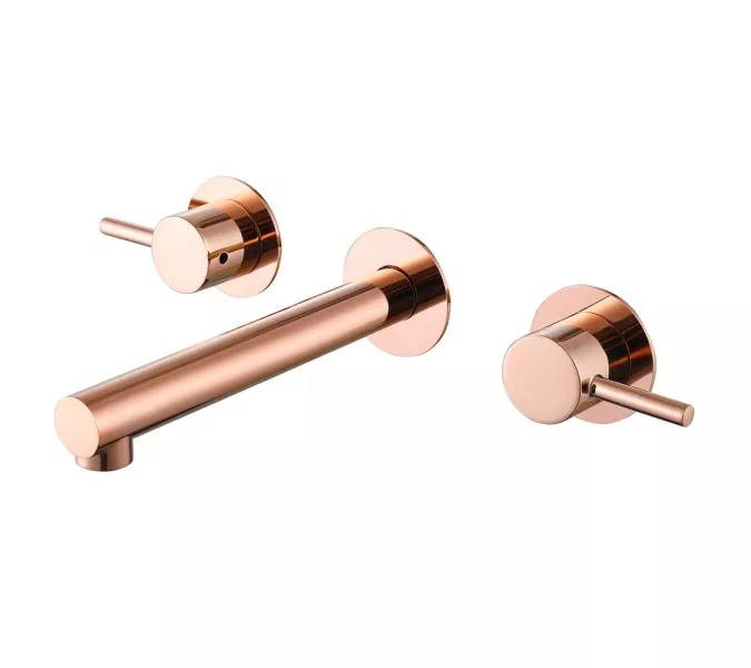 Смеситель ABBER Emotion AF88121RG скрытого монтажа для раковины, розовое золото, Выбрать цвет: Розовое золото