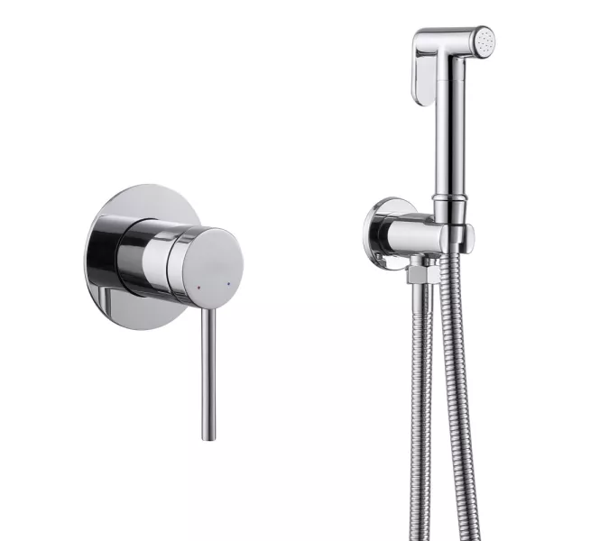 Смеситель ABBER Emotion AF8825 с гигиеническим душем, хром, Выбрать цвет: Хром