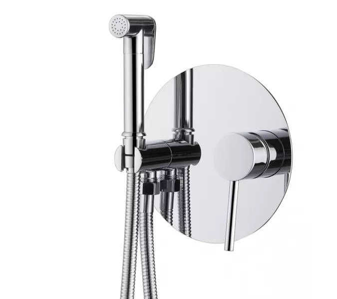 Смеситель ABBER Emotion AF8826 с гигиеническим душем, хром, Выбрать цвет: Хром