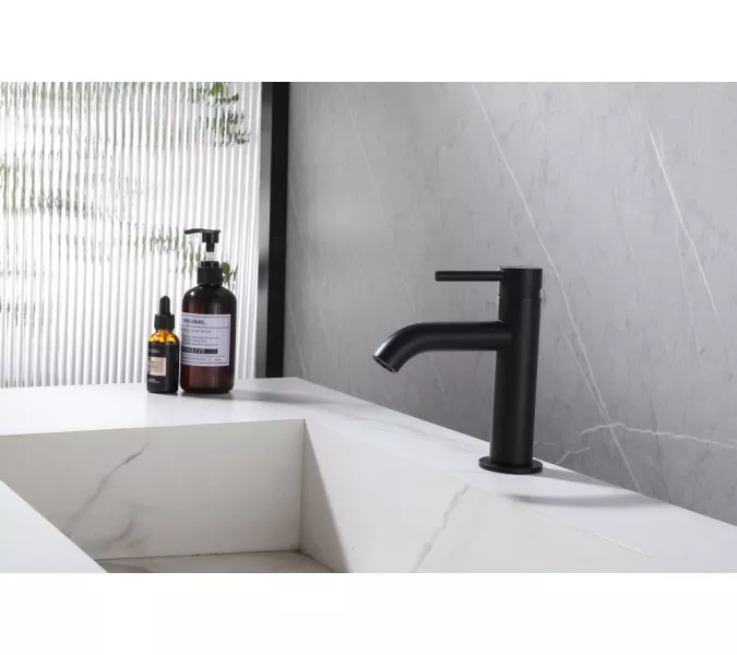 Смеситель ABBER Wasser Kreis AF8110B для раковины, черный матовый, Выбрать цвет: Черный матовый, изображение 2