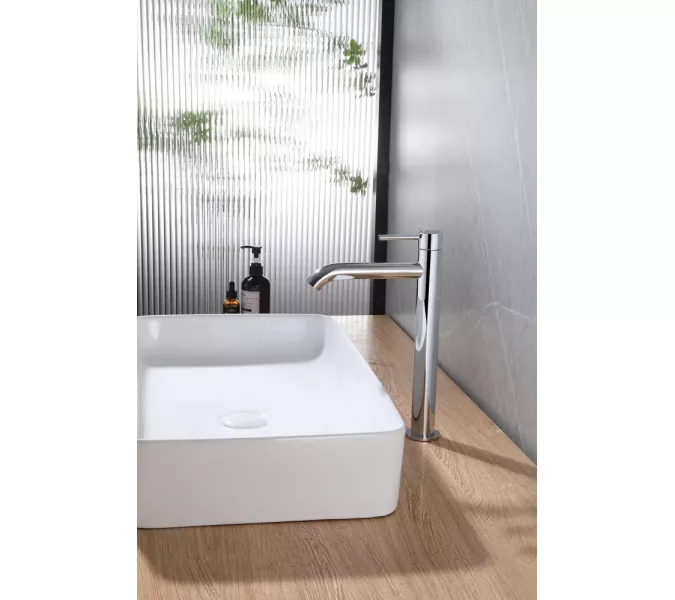 Смеситель ABBER Wasser Kreis AF8111 для накладной раковины, хром, Выбрать цвет: Хром, изображение 2