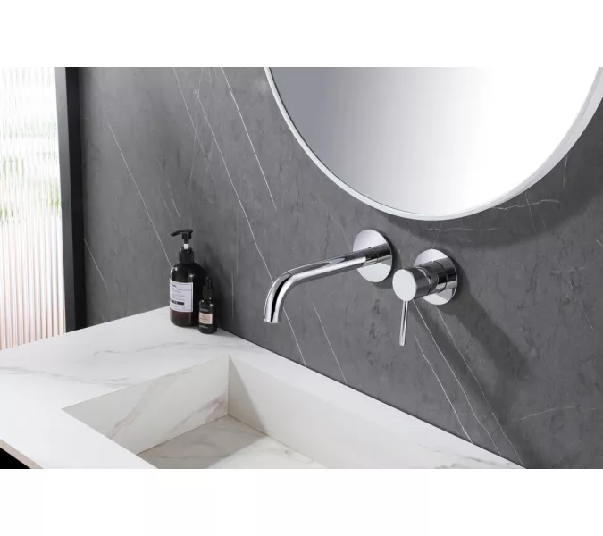 Смеситель ABBER Wasser Kreis AF8112 для раковины скрытого монтажа, хром, Выбрать цвет: Хром, изображение 2