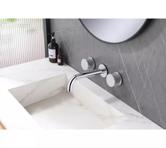 Смеситель ABBER Wasser Kreis AF81122 для раковины скрытого монтажа, хром, Выбрать цвет: Хром, изображение 2