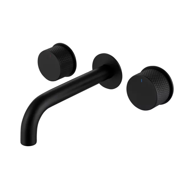 Смеситель ABBER Wasser Kreis AF81122B для раковины скрытого монтажа, черный матовый, Выбрать цвет: Черный матовый