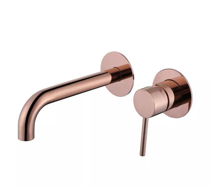 Смеситель ABBER Wasser Kreis AF8112RG для раковины скрытого монтажа, розовое золото, Выбрать цвет: Розовое золото