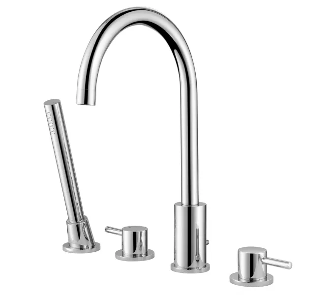 Смеситель ABBER Wasser Kreis AF8113 на борт ванны, хром, Выбрать цвет: Хром