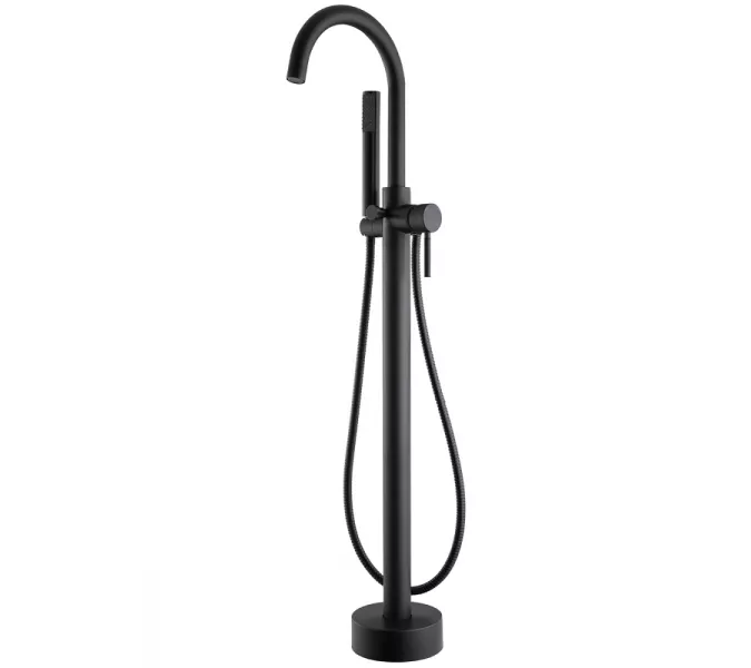 Смеситель ABBER Wasser Kreis AF8116B напольный, черный матовый