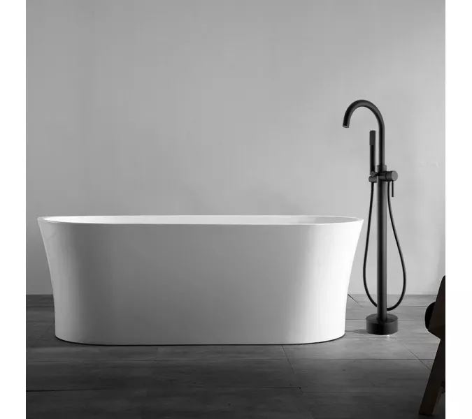 Смеситель ABBER Wasser Kreis AF8116B напольный, черный матовый, изображение 2