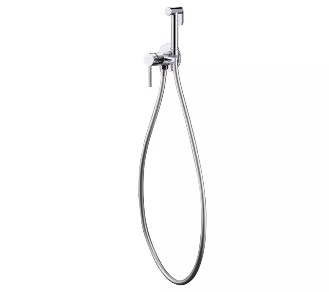 Смеситель ABBER Wasser Kreis AF8125 с гигиеническим душем, хром, Выбрать цвет: Хром, изображение 2