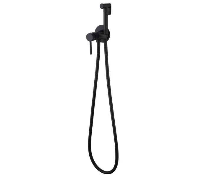 Смеситель ABBER Wasser Kreis AF8125B с гигиеническим душем, черный матовый, Выбрать цвет: Черный матовый, изображение 2