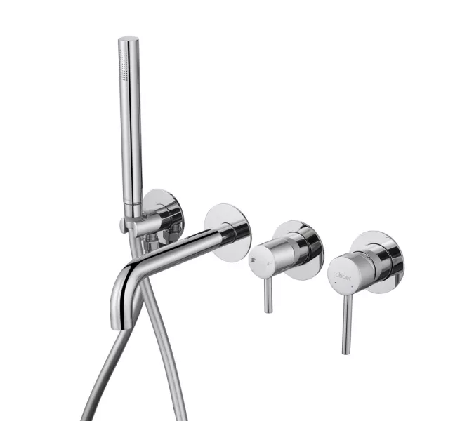 Смеситель ABBER Wasser Kreis AF8130 для ванны скрытого монтажа, хром, Выбрать цвет: Хром