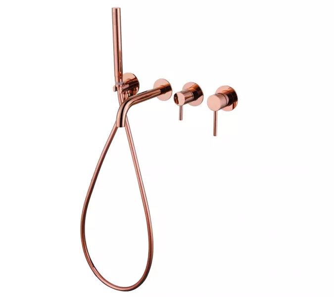 Смеситель ABBER Wasser Kreis AF8130RG для ванны скрытого монтажа, розовое золото, Выбрать цвет: Розовое золото, изображение 2